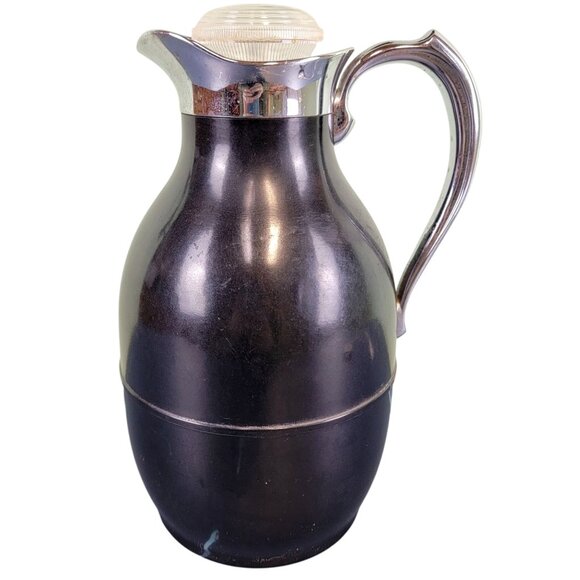 Ancienne Bouteille Isotherme Thermos Bakélite Bordeaux 1 L Vintage 1920-1940